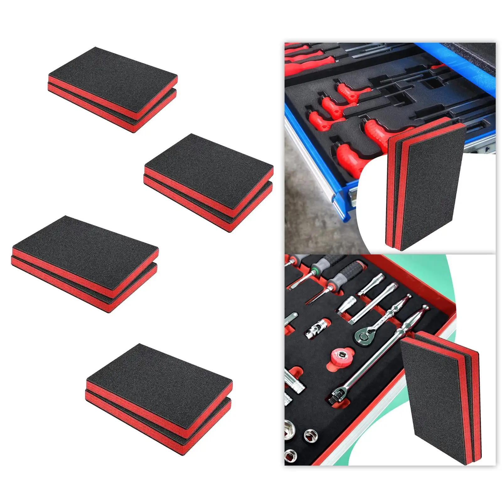 2x Tool Box Foam Cuttable Foam Inserts for Cases for Camera Case Drawer
2x Tool Box Foam Cuttable Foam Inserts for Cases for Camera Case Drawer