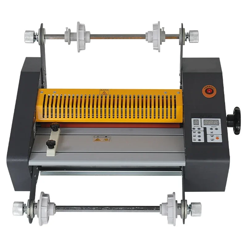 New FM-360 Steel Roll Laminator Hot And Cold Dual-purpose 3m/min Paper Laminating Machine 650W High-speed Laminating Machine
New FM-360 Steel Roll Laminator Hot And Cold Dual-purpose 3m/min Paper Laminating Machine 650W High-speed Laminating Machine