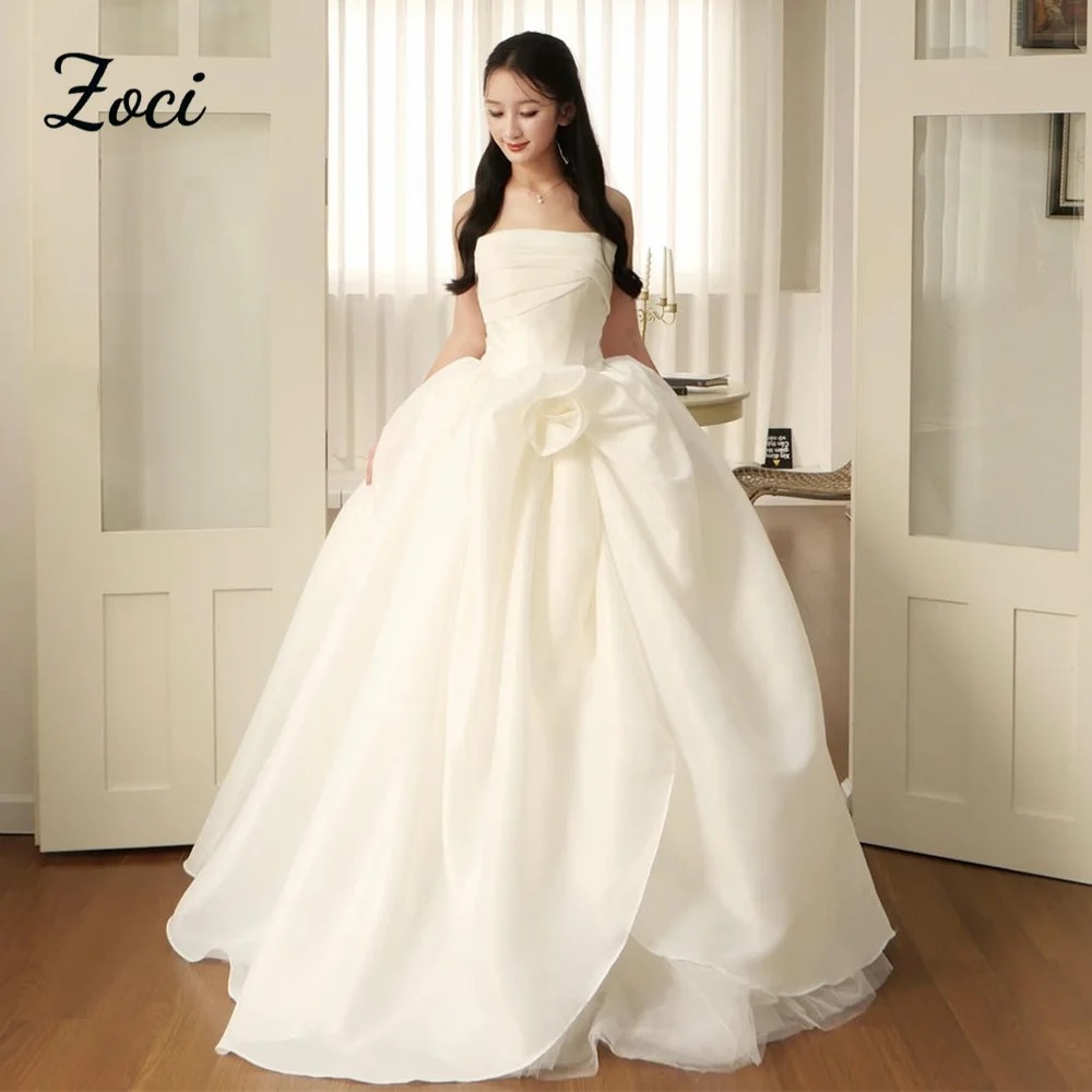 Элегантное свадебное платье Zoci без бретелек, фасон А-силуэт, из органзы и тюля, с корсетом, длинное, с открытой спиной, для дня рождения или вечеринки
Элегантное свадебное платье Zoci без бретелек, фасон А-силуэт, из органзы и тюля, с корсетом, длинное, с открытой спиной, для дня рождения или вечеринки