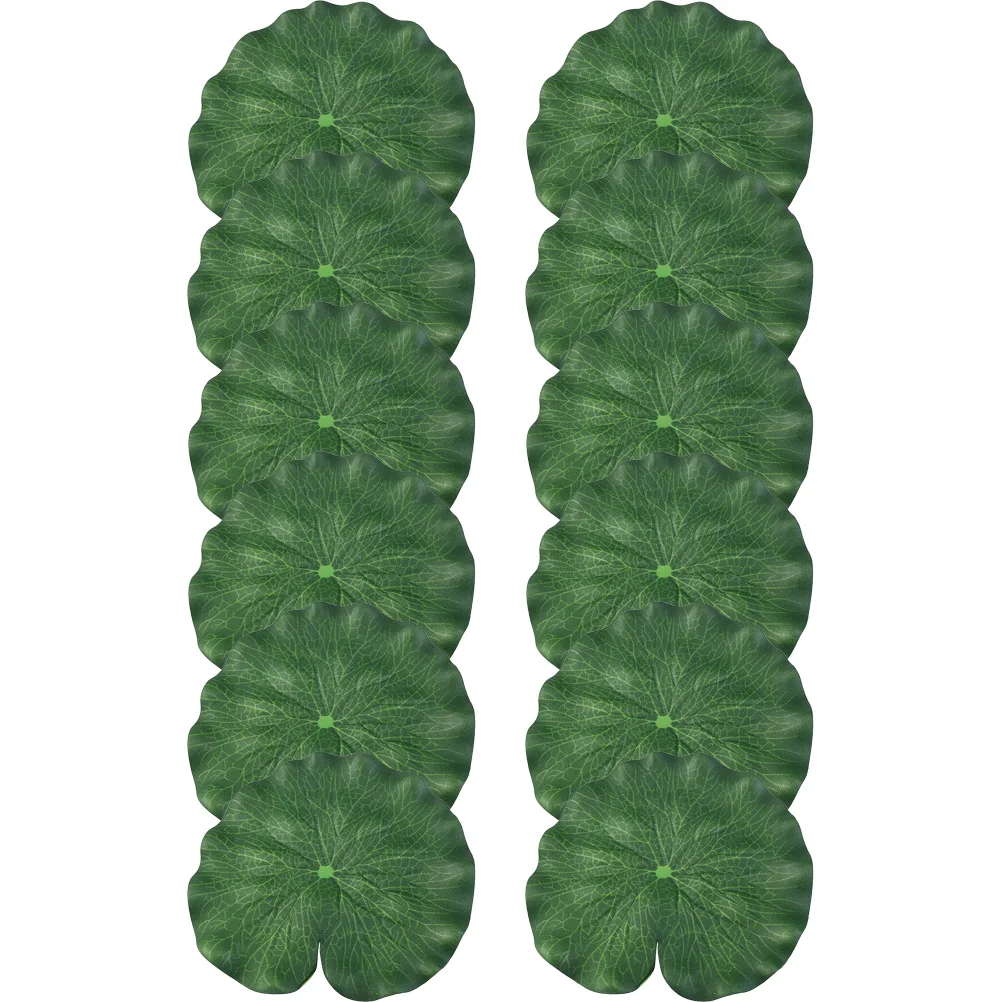 12 Pcs Artificial Lotus Leaves Realistic Decorations for Pond Fish Tank Garden Home Wedding Floating EVAFaux Adornment
12 Pcs Artificial Lotus Leaves Realistic Decorations for Pond Fish Tank Garden Home Wedding Floating EVAFaux Adornment