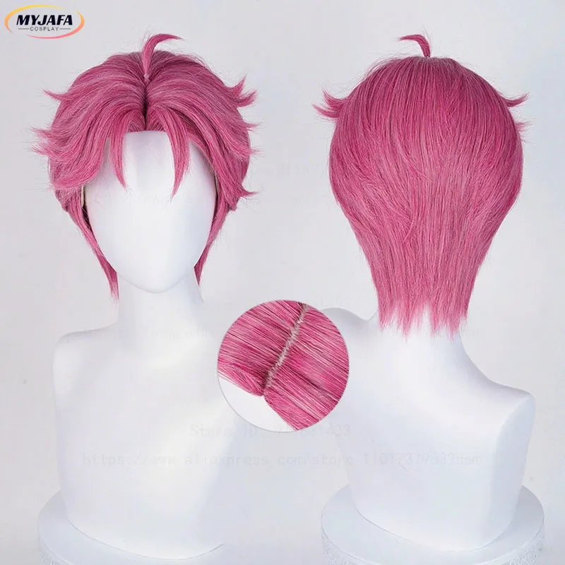 Abby Cosplay Wig Kpop Demon Hunters Saja Boys 30cm Rose Pink Central Parting Scalp Heat Resistant Synthetic Hair Wigs + Wig Cap
Abby Cosplay Wig Kpop Demon Hunters Saja Boys 30cm Rose Pink Central Parting Scalp Heat Resistant Synthetic Hair Wigs + Wig Cap