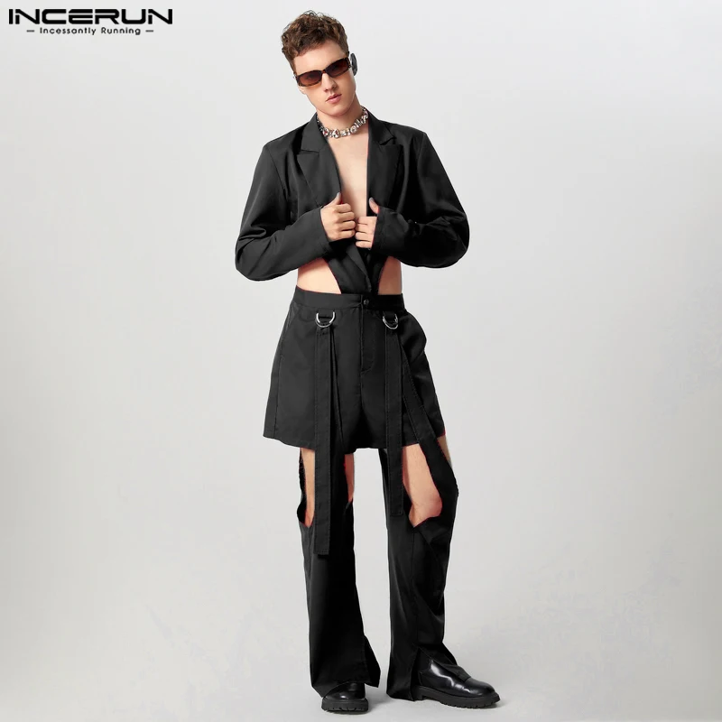 INCERUN 2025 Sexy Fashion Sets Men Deconstruction Hollowed Long Sleeved Suit Straight Leg Pants Leisure Hot Sale Two-piece Sets
INCERUN 2025 Sexy Fashion Sets Men Deconstruction Hollowed Long Sleeved Suit Straight Leg Pants Leisure Hot Sale Two-piece Sets