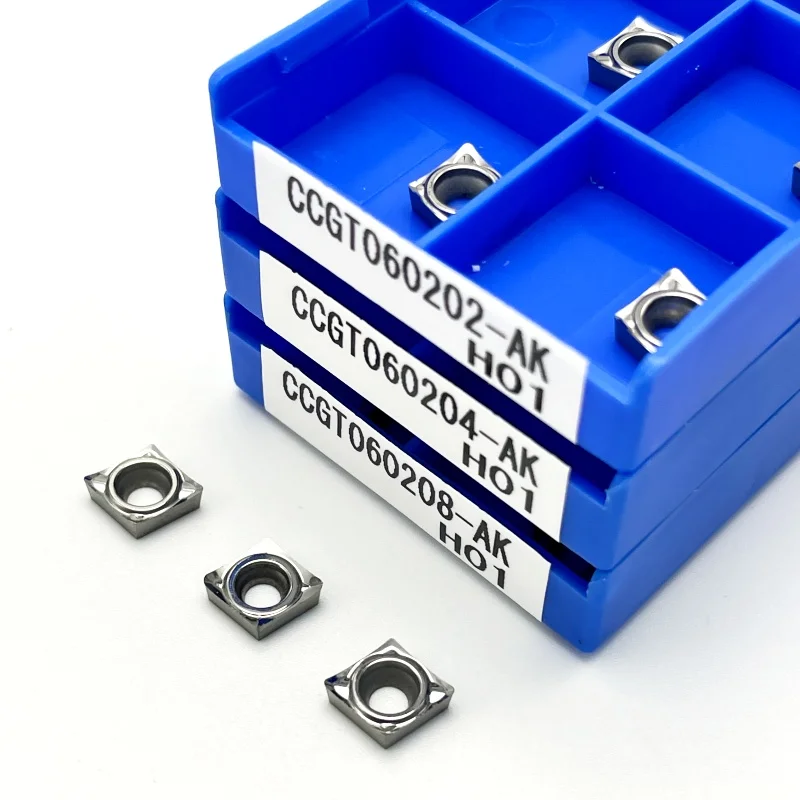CCGT060202 CCGT060204 CCGT060208-AK H01 CNC Lathe Carbide Insert Aluminum Blade Turning Tool CCGT Authentic Hard Alloy Blade
CCGT060202 CCGT060204 CCGT060208-AK H01 CNC Lathe Carbide Insert Aluminum Blade Turning Tool CCGT Authentic Hard Alloy Blade
