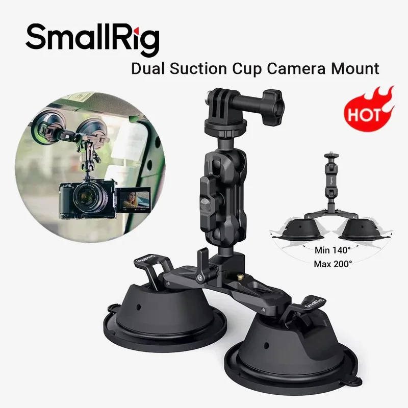 SmallRig Camera Suction Cup Mount for GoPro Car Window Windshield for Sony DSLR Vehicle Shooting with Action Camera Mount -3566
SmallRig Camera Suction Cup Mount for GoPro Car Window Windshield for Sony DSLR Vehicle Shooting with Action Camera Mount -3566