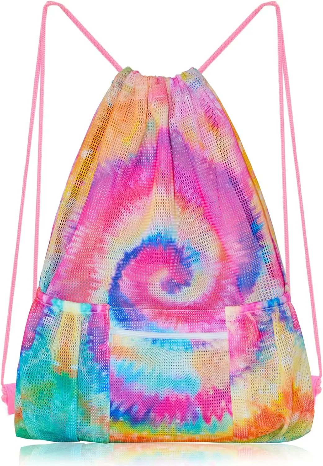 Mesh Drawstring Bag with Zipper Pocket, Beach Swim Gym Backpack for Adults Kids, Tie Dye
Mesh Drawstring Bag with Zipper Pocket, Beach Swim Gym Backpack for Adults Kids, Tie Dye