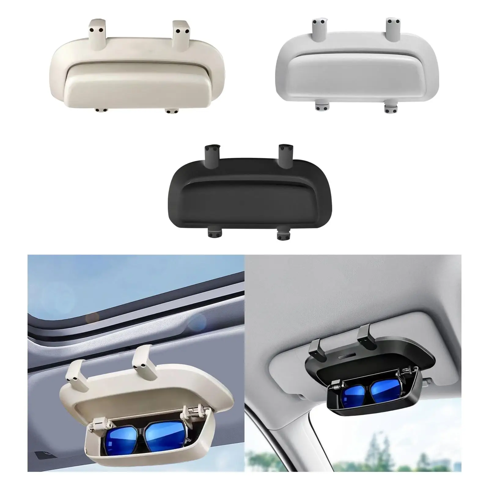 Glasses Box for Car Sun Visor Convenient Hard Shell Sunglasses Storage Box for Automobile Birthday Vehicle Gift Men Women
Glasses Box for Car Sun Visor Convenient Hard Shell Sunglasses Storage Box for Automobile Birthday Vehicle Gift Men Women