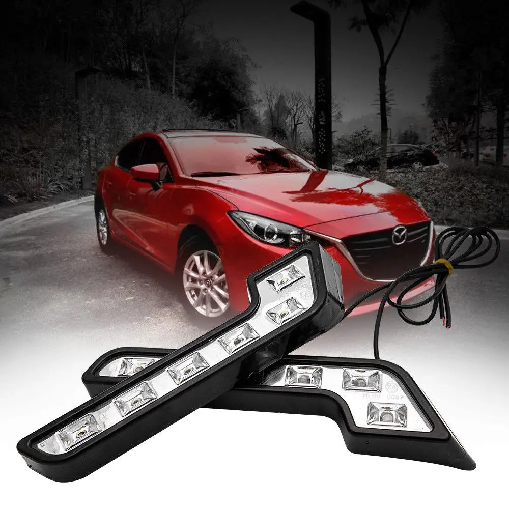 2pcs Universal 12V 6 LED Car Daytime Running Light Auto Driving Front Fog Lamp Waterproof Vehicle Lamp Exterior Car Front Light
2pcs Universal 12V 6 LED Car Daytime Running Light Auto Driving Front Fog Lamp Waterproof Vehicle Lamp Exterior Car Front Light