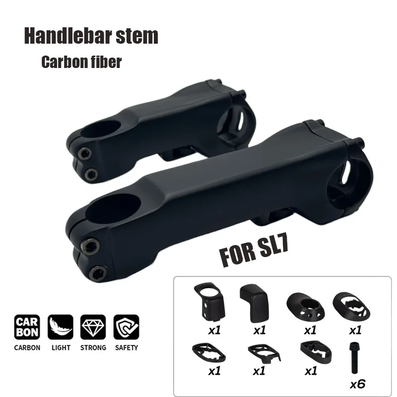 SL7 Full Carbon Road Bike Stem 70mm-130mm Aero Riser Integrated Internal Wiring Hidden Cockpit for Racing Bicycles
SL7 Full Carbon Road Bike Stem 70mm-130mm Aero Riser Integrated Internal Wiring Hidden Cockpit for Racing Bicycles