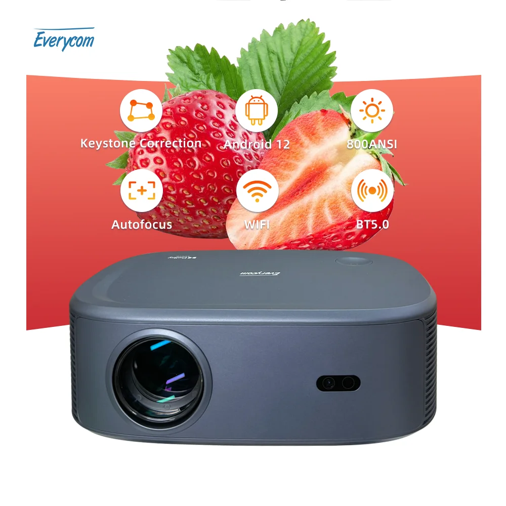 Everycom HQ9W Ultra New Design For Android 12 Beamer Projector 4k Projector Home Theater Proyector TV Projector 4k Home Theater
Everycom HQ9W Ultra New Design For Android 12 Beamer Projector 4k Projector Home Theater Proyector TV Projector 4k Home Theater