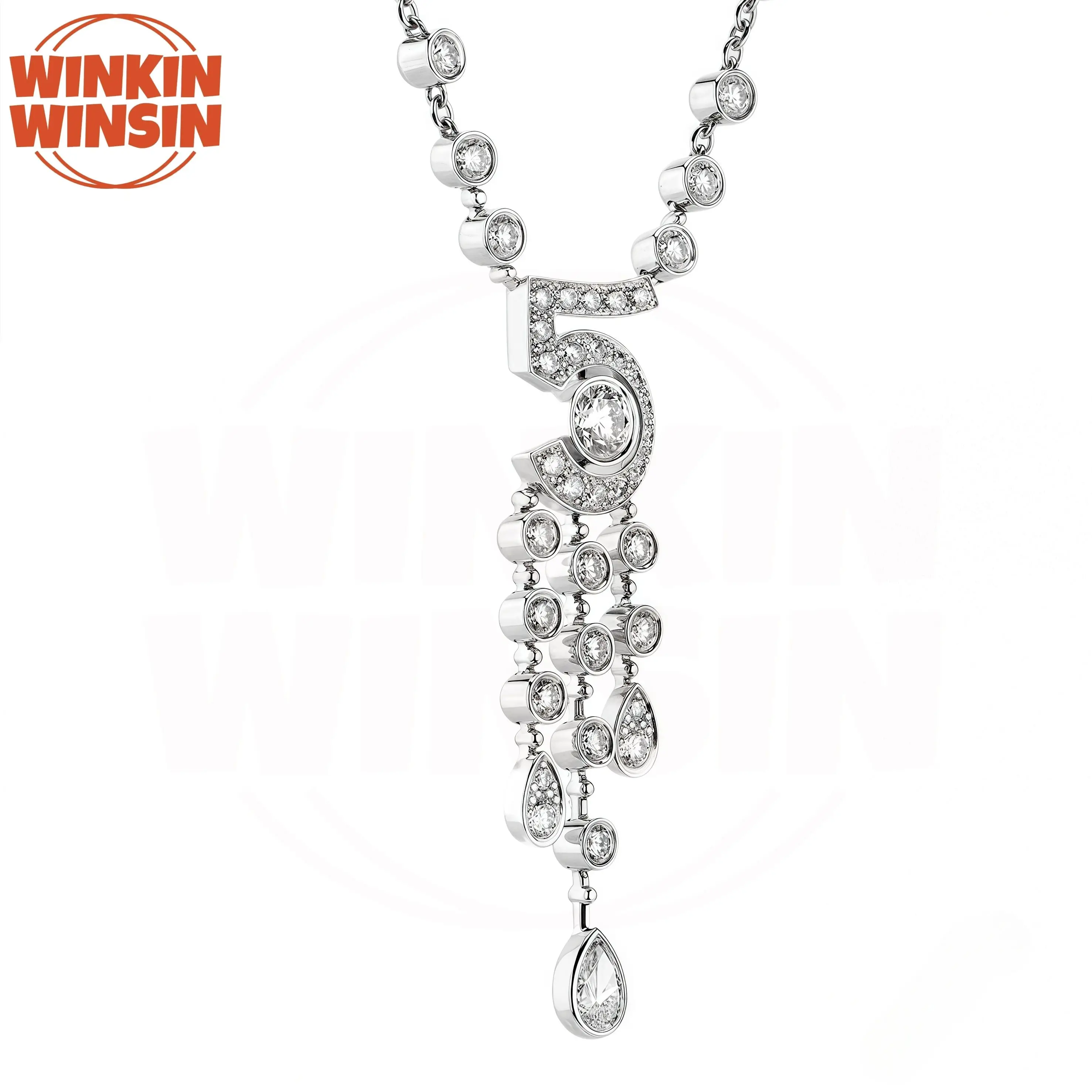 Winkin Winsin Highest Quality 925 Sterling Silver Necklace Tassel Figure 5 Pendants Women Eternal No 5 Necklace Pendant Jewelry
Winkin Winsin Highest Quality 925 Sterling Silver Necklace Tassel Figure 5 Pendants Women Eternal No 5 Necklace Pendant Jewelry