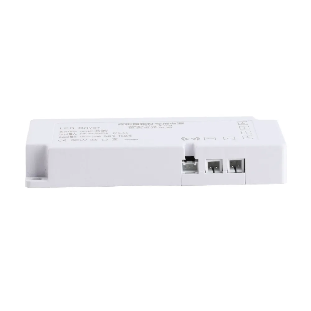 12V 5A LED Cabinet Light Power Supply 12-60W Integrated 6-Bit Jump Wire LED Driver PC Retardance USPlug Power Supply Transformer
12V 5A LED Cabinet Light Power Supply 12-60W Integrated 6-Bit Jump Wire LED Driver PC Retardance USPlug Power Supply Transformer