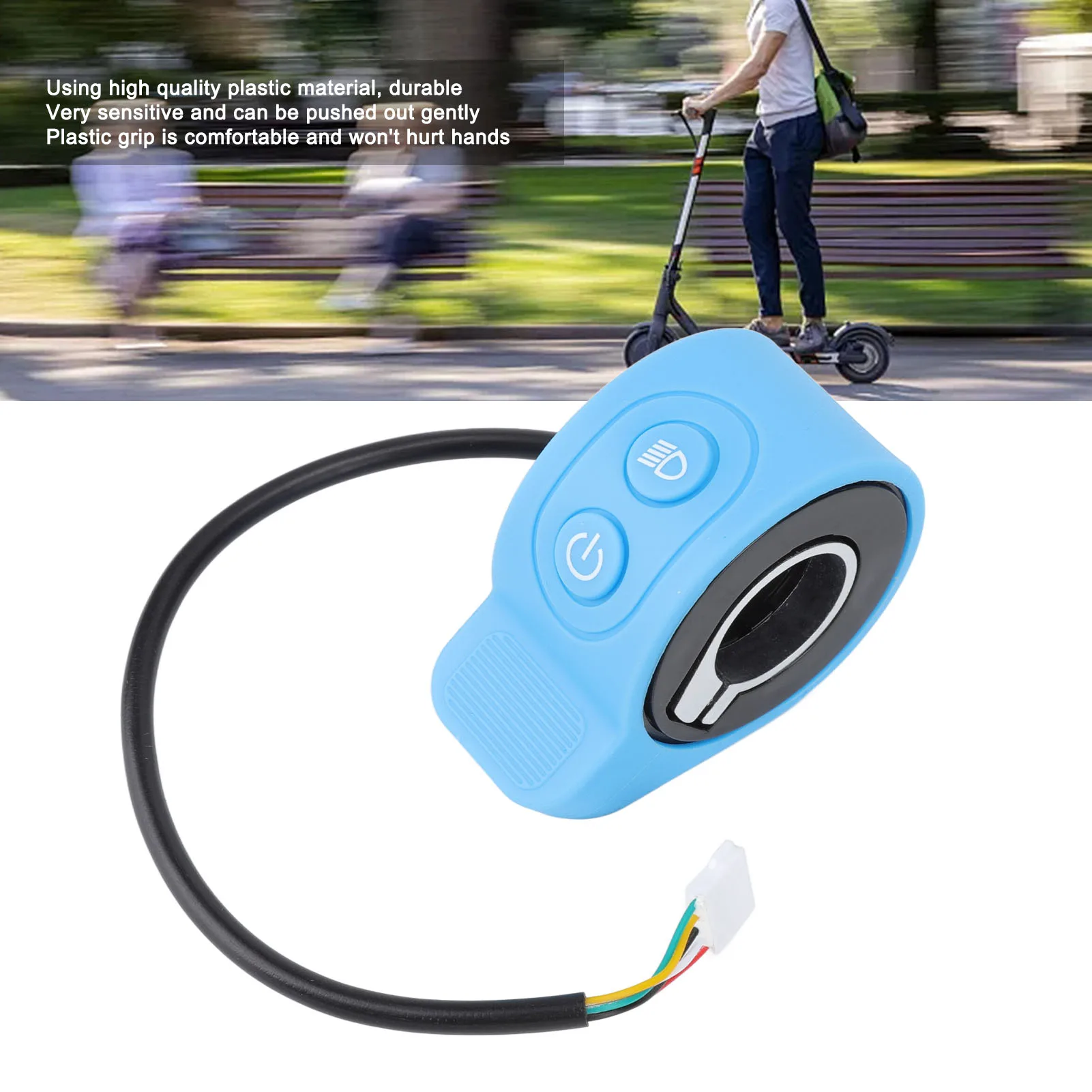 Электрический скутер, дроссельная заслонка для большого пальца, чувствительная ручка дроссельной заслонки для скутера для электрического скутера Xiaomi, синий
Электрический скутер, дроссельная заслонка для большого пальца, чувствительная ручка дроссельной заслонки для скутера для электрического скутера Xiaomi, синий