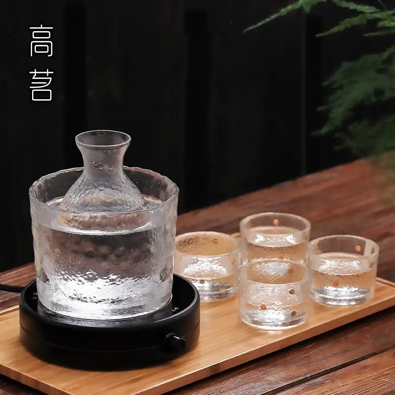 Japanese Style Glass Rice Wine Heater Set Hammered Pattern White Wine Cup Home Use Warmth Liquor Pot Tableware One Cup Dish
Japanese Style Glass Rice Wine Heater Set Hammered Pattern White Wine Cup Home Use Warmth Liquor Pot Tableware One Cup Dish