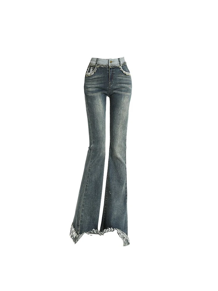 Women's Blue Flared Jeans Streetwear Harajuku Baggy Vintage Casual Y2k Straight Denim Wide Leg Tassel Pants Trousers 2023 Summer
Women's Blue Flared Jeans Streetwear Harajuku Baggy Vintage Casual Y2k Straight Denim Wide Leg Tassel Pants Trousers 2023 Summer