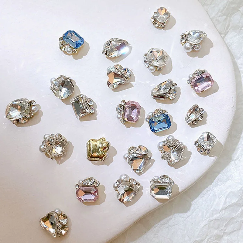 10pcs Luxury Charms Rhinestone With Pearl Diamond Decor Material Gems For Nail Figures Parts Nail Art Accessories Nails Supplies
10pcs Luxury Charms Rhinestone With Pearl Diamond Decor Material Gems For Nail Figures Parts Nail Art Accessories Nails Supplies