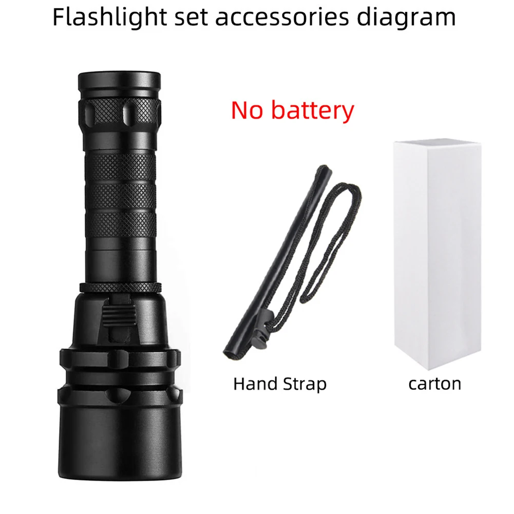 Diving Flashlight Torch L2 LED Light Waterproof 50M Deep Underwater Lamp Professional Diving Flashlight Water Sports Tools
Diving Flashlight Torch L2 LED Light Waterproof 50M Deep Underwater Lamp Professional Diving Flashlight Water Sports Tools