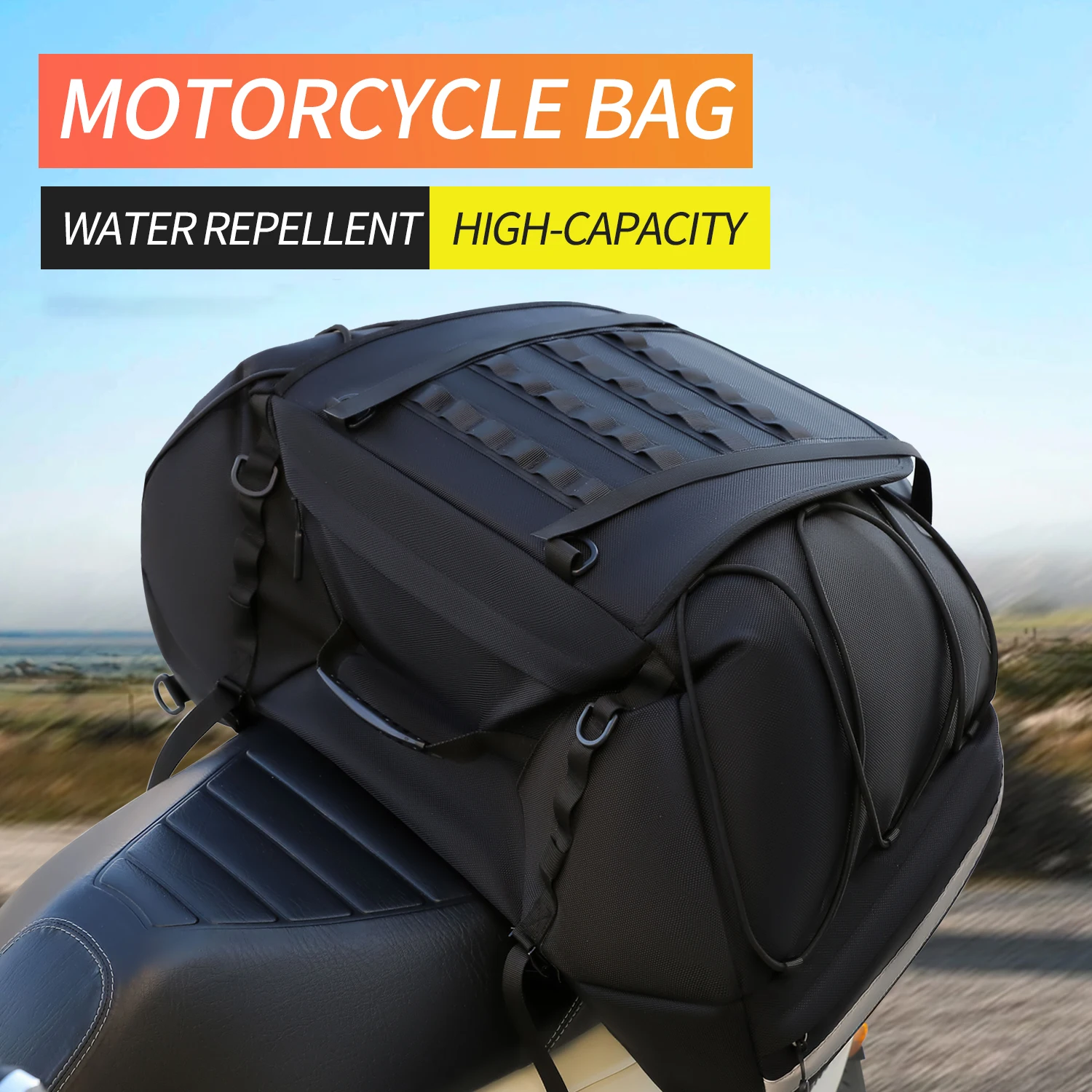 30L-38L Extensible rear seat bag Universal Motorcycle Scooter electric vehicle Rear seat bag handbag toolkit Reflective travel
30L-38L Extensible rear seat bag Universal Motorcycle Scooter electric vehicle Rear seat bag handbag toolkit Reflective travel