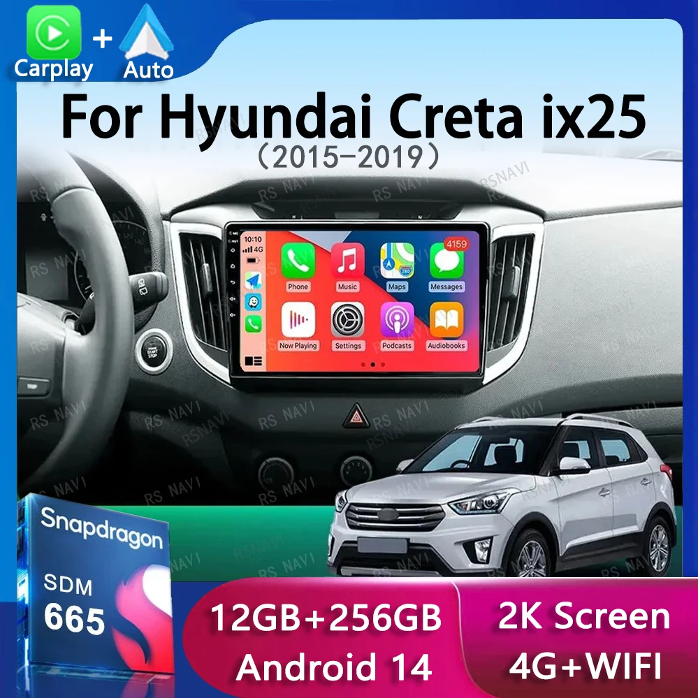 Автомобильный радиоприемник Android 14 для Hyundai Creta ix25 2015-2019, навигационный мультимедийный плеер, стерео Wi-Fi + 4G DVD-видео DSP BT Carplay DVD
Автомобильный радиоприемник Android 14 для Hyundai Creta ix25 2015-2019, навигационный мультимедийный плеер, стерео Wi-Fi + 4G DVD-видео DSP BT Carplay DVD