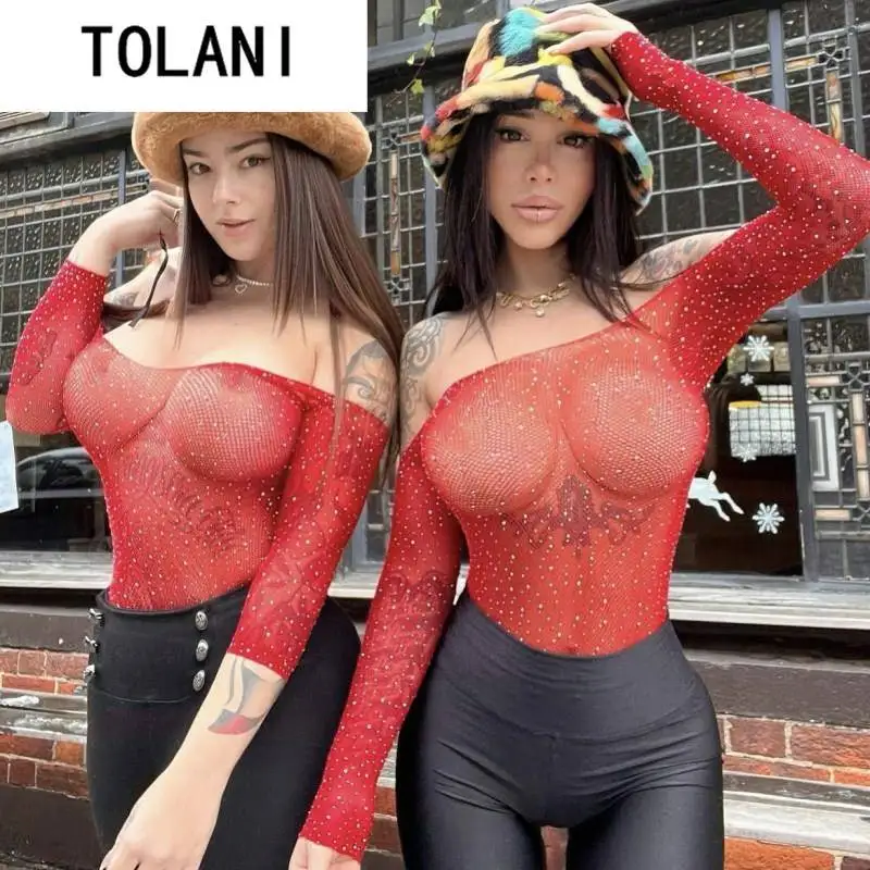 Sexy Diamond Fiing Net Bodysuit Women's ortie Low Waist Street Sle Bodycon Suit Sparkling or Monokini Modal Fabric
Sexy Diamond Fiing Net Bodysuit Women's ortie Low Waist Street Sle Bodycon Suit Sparkling or Monokini Modal Fabric