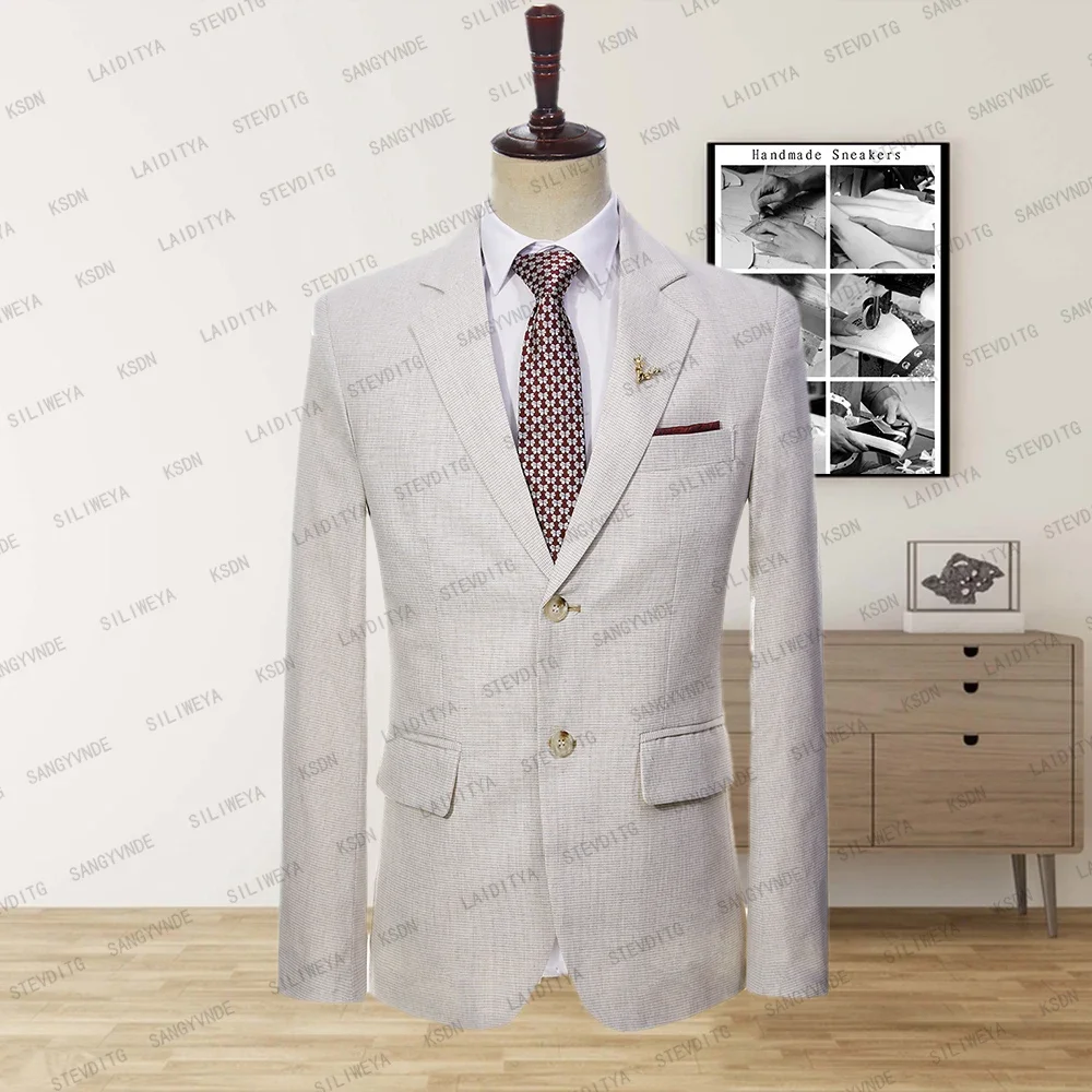 Luxury Men's Suit Wedding 2023 Light Khaki Single Breasted Formal Business Jacket One-Piece Slim Fitting Clothes Homme
Luxury Men's Suit Wedding 2023 Light Khaki Single Breasted Formal Business Jacket One-Piece Slim Fitting Clothes Homme