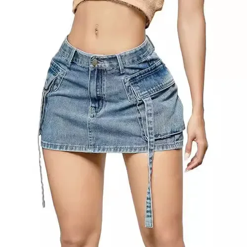 Skirts Women Sexy Short Skirt Slim Fit Casual Regular Jeans Elegant Splice Denim High Waist Hip Wrap A Line Pockets Summer
Skirts Women Sexy Short Skirt Slim Fit Casual Regular Jeans Elegant Splice Denim High Waist Hip Wrap A Line Pockets Summer