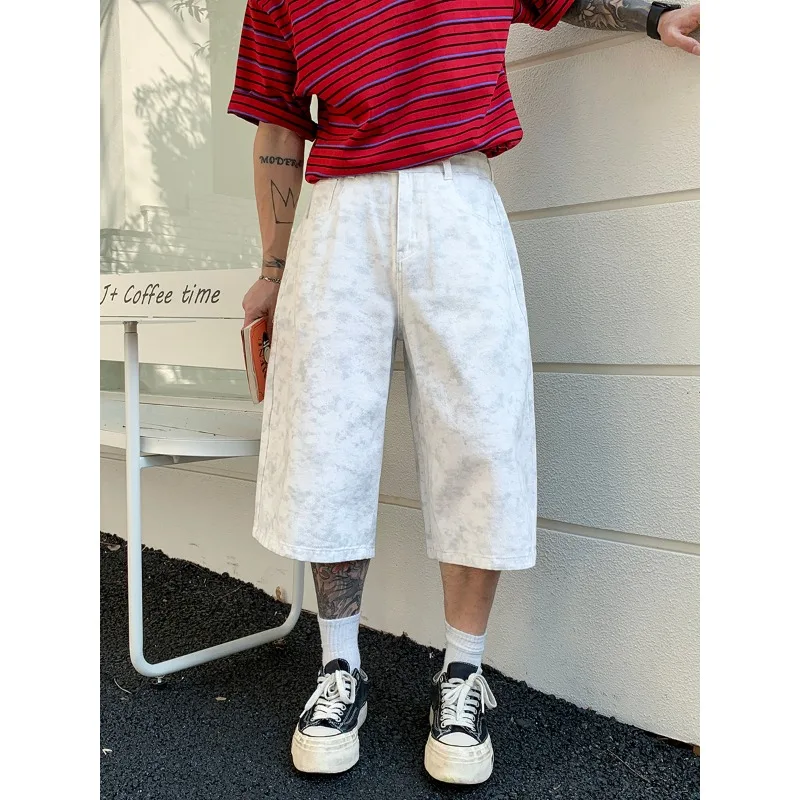 Man Pants High Waist Loose Fit Vintage Baggy Denim Pants Men's Jeans Trendy Black Cropped Jeans Seven Tenths Length
Man Pants High Waist Loose Fit Vintage Baggy Denim Pants Men's Jeans Trendy Black Cropped Jeans Seven Tenths Length