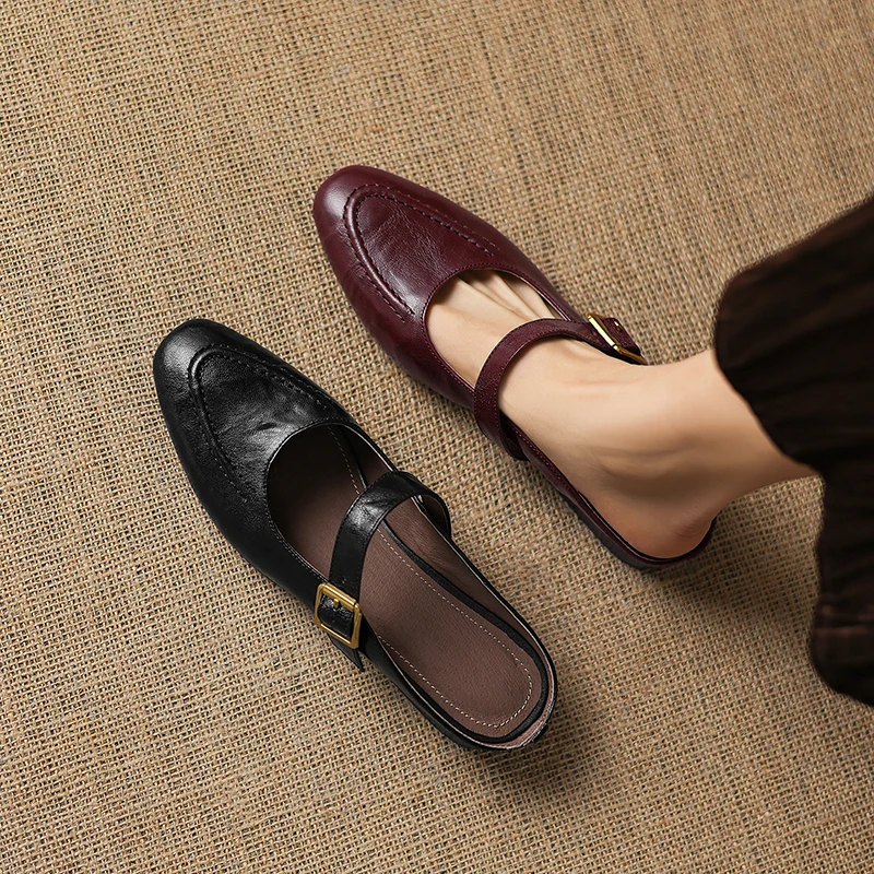 2026 new summer women sandals natural leather plus size 22-26cm sheepskin+pigskin round toe buckle mules women shoes slippers
2026 new summer women sandals natural leather plus size 22-26cm sheepskin+pigskin round toe buckle mules women shoes slippers