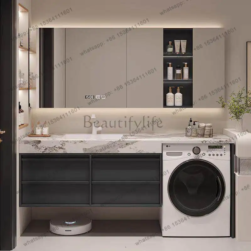 2025 new rock slab washing machine balcony integrated wash basin bathroom bathroom cabinet
2025 new rock slab washing machine balcony integrated wash basin bathroom bathroom cabinet