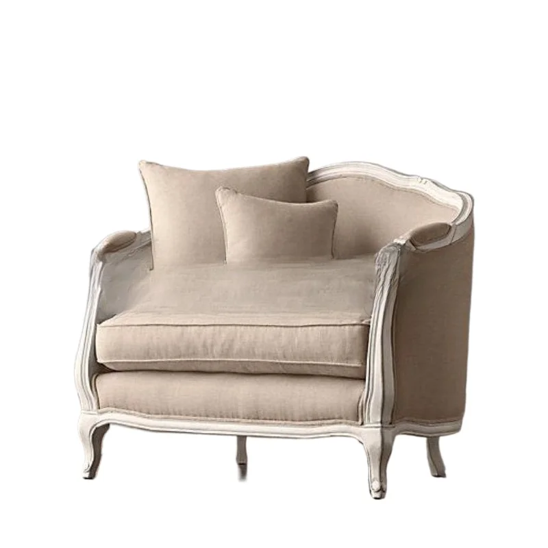 American solid wood sofa furniture living room log old fabric single double three sofa combination leisure
American solid wood sofa furniture living room log old fabric single double three sofa combination leisure