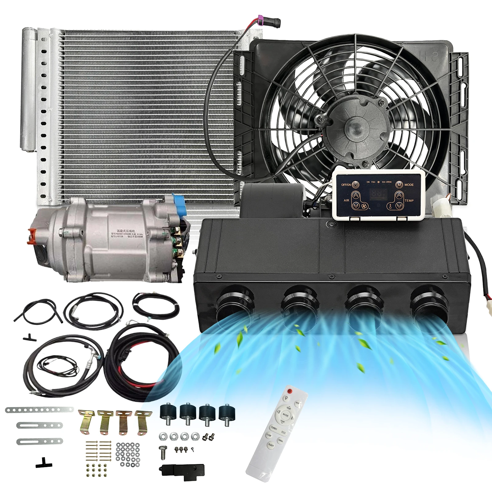 Aspligo Remote Control Car Electric Air Conditioner 12V Cool Automotive Truck Camper Van Compressor Underdash Air Conditioning
Aspligo Remote Control Car Electric Air Conditioner 12V Cool Automotive Truck Camper Van Compressor Underdash Air Conditioning