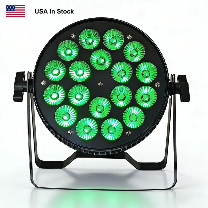 Igracelite 4 PCS Delivery From US Warehouse 18*12W RGBWA Uv 6in1 LED Led Par Light Aluminium Uplights Stage Light
Igracelite 4 PCS Delivery From US Warehouse 18*12W RGBWA Uv 6in1 LED Led Par Light Aluminium Uplights Stage Light