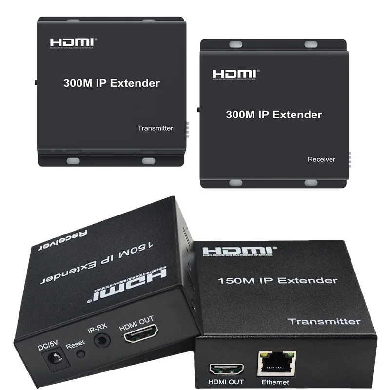 1080p 150m 200m 300m IP Extender Via Cat6 Network Cable HDMI Extender Rj45 Ethernet Video Transmitter and Receiver Transceiver
1080p 150m 200m 300m IP Extender Via Cat6 Network Cable HDMI Extender Rj45 Ethernet Video Transmitter and Receiver Transceiver