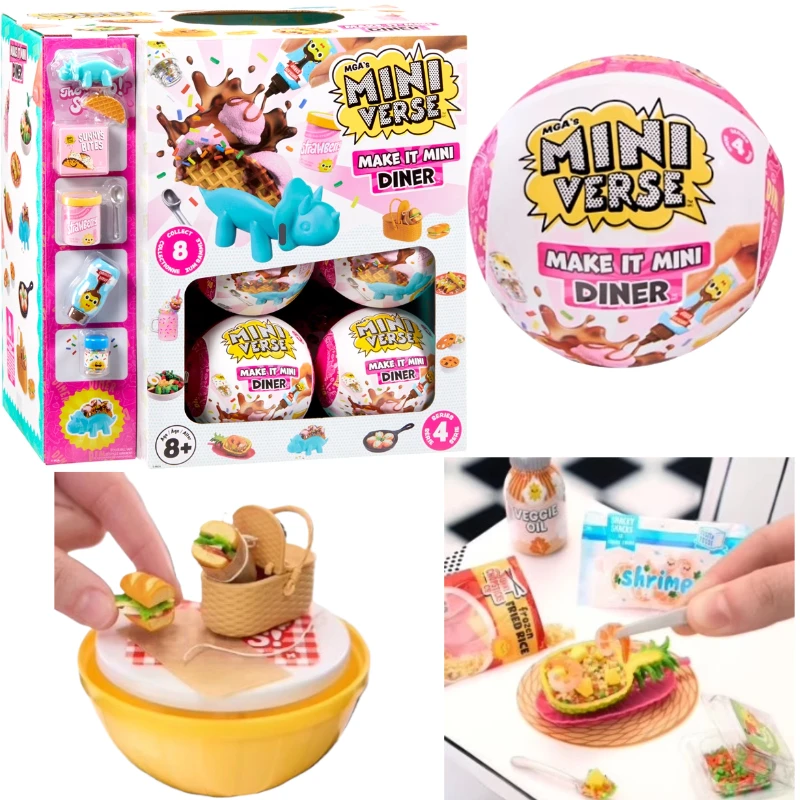 New Surprise Doll MGA Miniverse Dinner Gourmet Ball 4th Generation Surprise Mini Food Play DIY Miniature Gourmet Dessert Ball
New Surprise Doll MGA Miniverse Dinner Gourmet Ball 4th Generation Surprise Mini Food Play DIY Miniature Gourmet Dessert Ball