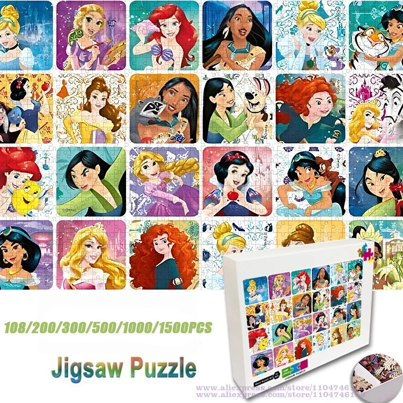 Princess Collection Puzzle Jigsaw Cartoon Anime Princess 108/200/300/500/1000/1500Pcs Intelligence Puzzles Unisex Handmade Gifts
Princess Collection Puzzle Jigsaw Cartoon Anime Princess 108/200/300/500/1000/1500Pcs Intelligence Puzzles Unisex Handmade Gifts