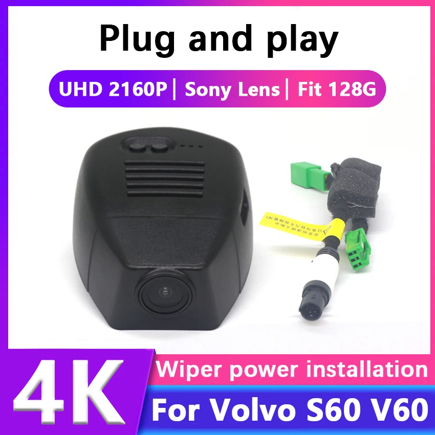 4K 2160P Plug and play Car DVR Video Recorder Dash Cam Camera For Volvo S60 V60 Cross Country 2018-2022 Control By Moblie APP
4K 2160P Plug and play Car DVR Video Recorder Dash Cam Camera For Volvo S60 V60 Cross Country 2018-2022 Control By Moblie APP
