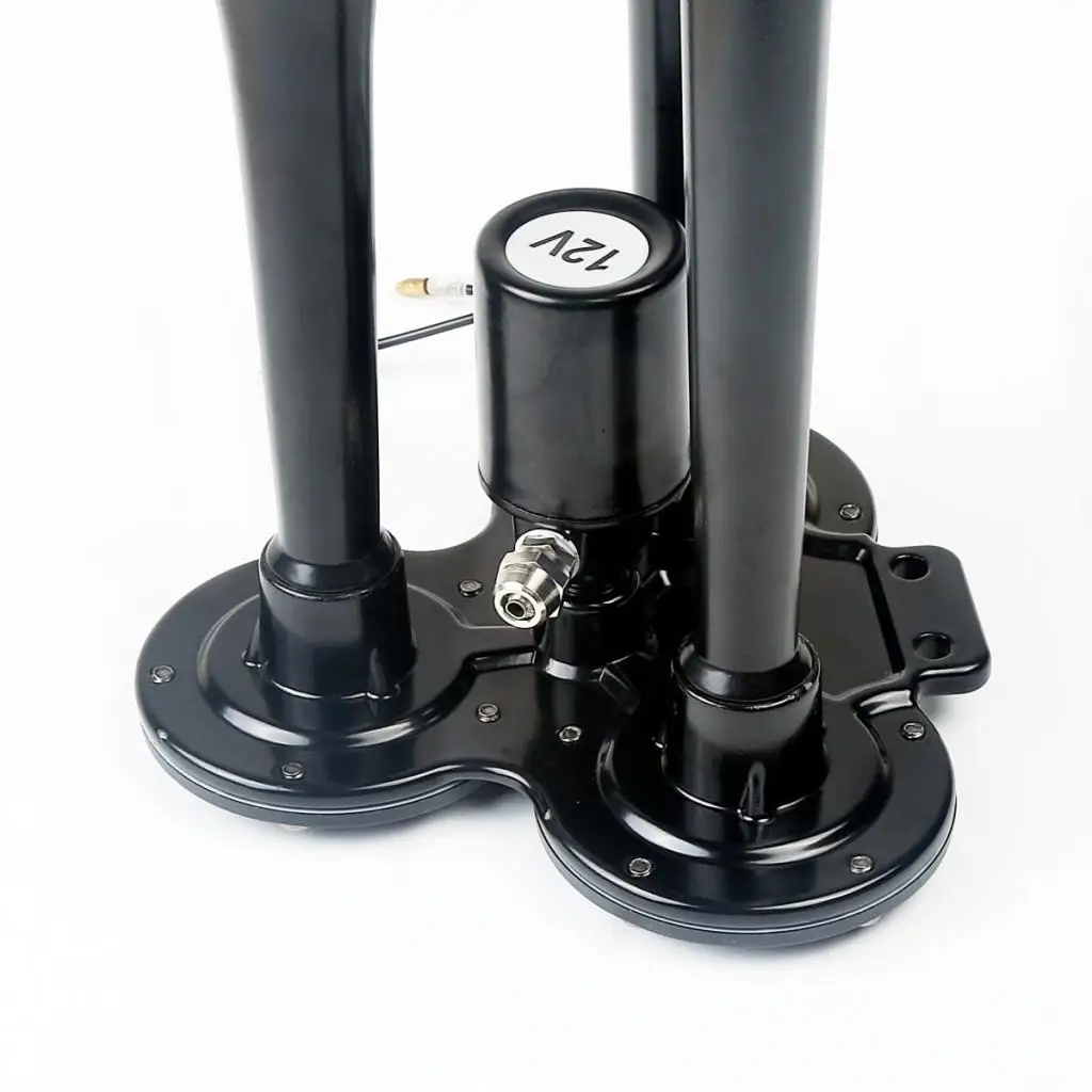 Triple Trumpet Train Air Horn Kit Compact Black Iron Three Pipe Powerful Sound for Car Truck SUV RV Boat Motorcycle
Triple Trumpet Train Air Horn Kit Compact Black Iron Three Pipe Powerful Sound for Car Truck SUV RV Boat Motorcycle