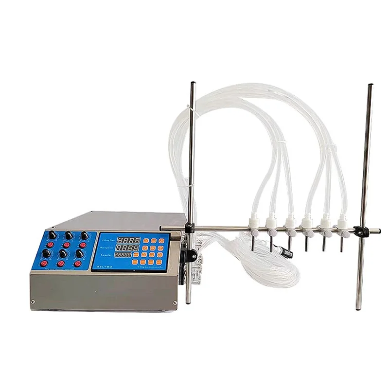 6-head semi-automatic peristaltic pump liquid filling machine alcohol disinfectant and perfume automatic dispensing machine
6-head semi-automatic peristaltic pump liquid filling machine alcohol disinfectant and perfume automatic dispensing machine