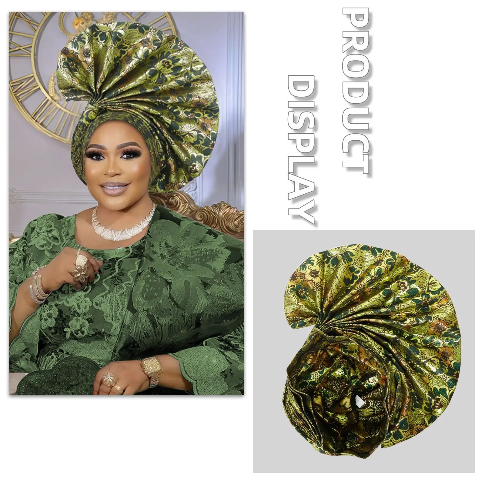 2025 Already Made Auto Gele Headtie African Women Elegant Turban Cap Nigeria Wedding Autogele Party Headwear Female Head Wraps
2025 Already Made Auto Gele Headtie African Women Elegant Turban Cap Nigeria Wedding Autogele Party Headwear Female Head Wraps