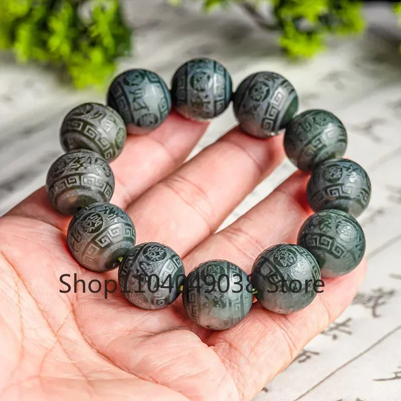 Natural Hotan Jade Ink Jade Wealth Rolling Hand String Bracelet Fashion High-end Men and Women's Jade Bracelet Tennis Bracelet
Natural Hotan Jade Ink Jade Wealth Rolling Hand String Bracelet Fashion High-end Men and Women's Jade Bracelet Tennis Bracelet