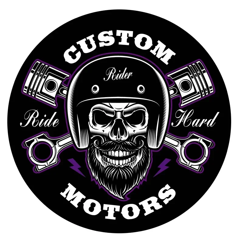 Retro Mechanical Bearded Skull Rider Vinyl Decal - Vibrant Purple Motorcycle Sticker, Weather & Scratch Resistant
Retro Mechanical Bearded Skull Rider Vinyl Decal - Vibrant Purple Motorcycle Sticker, Weather & Scratch Resistant