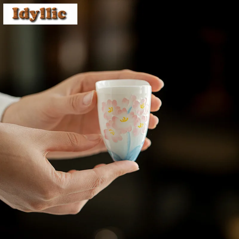 2pc/lot Hand-painted Jade Mud Water Lotus Teacup Luxury Tea Bowl Water Jug Tea-tasting Fragrance Cup Jianzhan Master Cups 65ml
2pc/lot Hand-painted Jade Mud Water Lotus Teacup Luxury Tea Bowl Water Jug Tea-tasting Fragrance Cup Jianzhan Master Cups 65ml