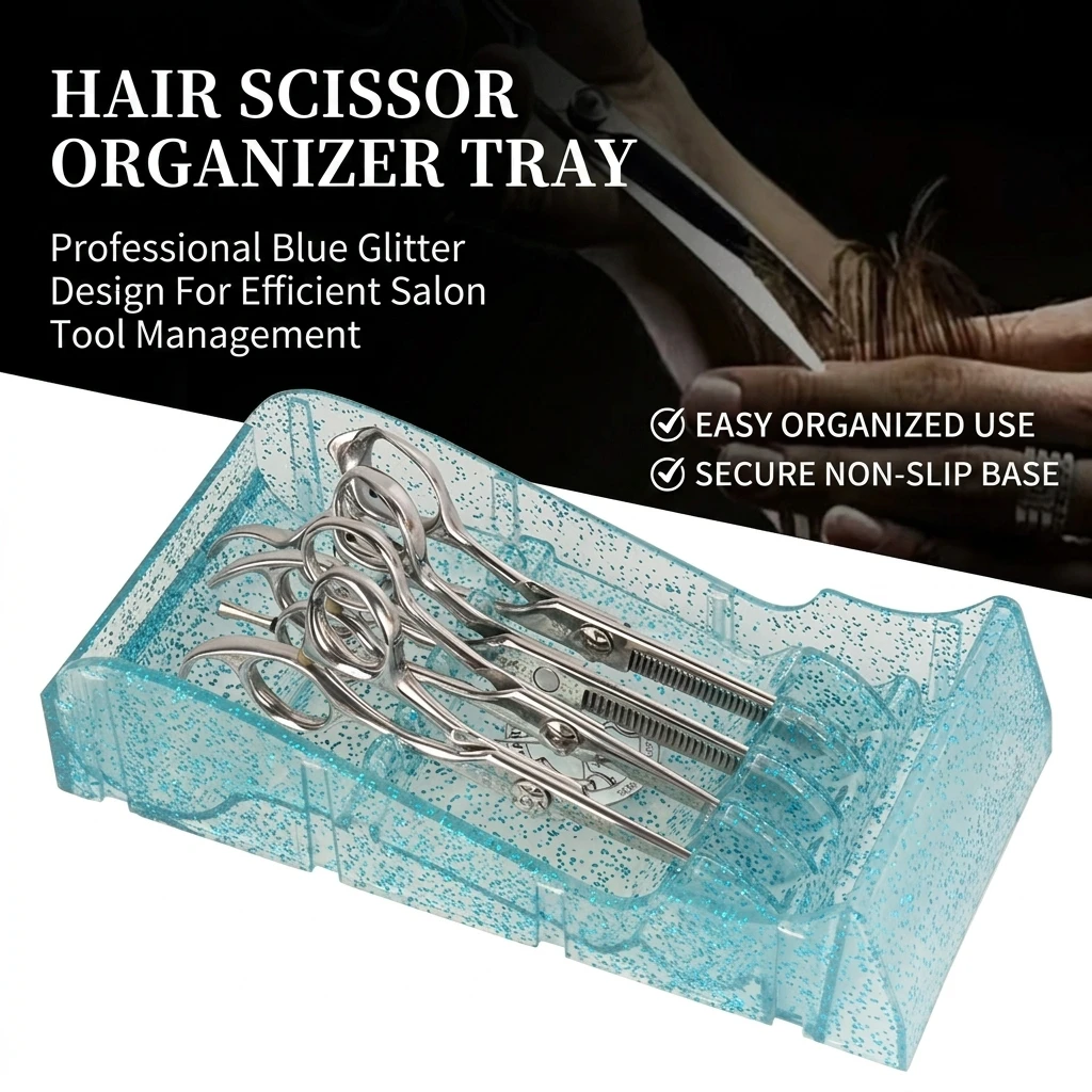 ABS Hairdressing Scissors Storage Box With Anti Slip Silicone Base Open Layer Organizer For Salon Barber Station And Home Use
ABS Hairdressing Scissors Storage Box With Anti Slip Silicone Base Open Layer Organizer For Salon Barber Station And Home Use