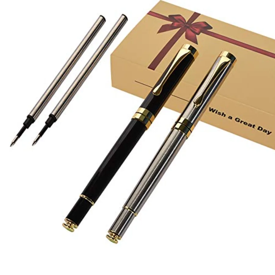 Luxury Ballpoint Pen Writing Set, Elegant Fancy Pens for Signature Colleague Students Boss, Executive Nice Pens for Business Bi
Luxury Ballpoint Pen Writing Set, Elegant Fancy Pens for Signature Colleague Students Boss, Executive Nice Pens for Business Bi