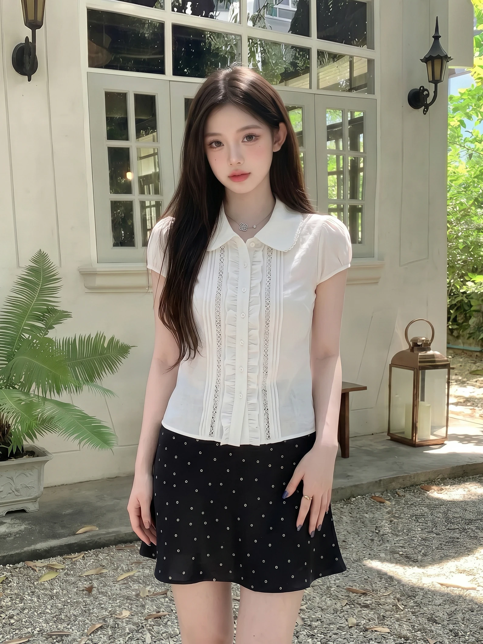 French Style Slim Fit White Doll Collar Shirt Women's New Summer Top Waist Cinched Bubble Sleeve Short Sleeve Age Defying
French Style Slim Fit White Doll Collar Shirt Women's New Summer Top Waist Cinched Bubble Sleeve Short Sleeve Age Defying