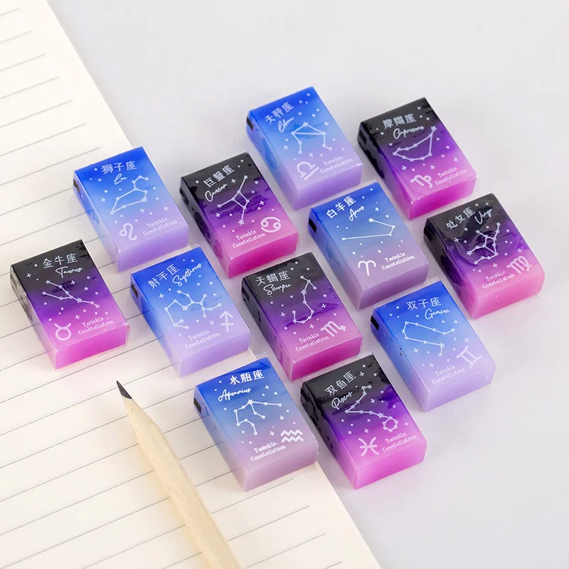 24 Pcs Constellations Starry Sky Gradual Change Eraser Student Stationery Prizes Gifts End of Term Christmas Rewards
24 Pcs Constellations Starry Sky Gradual Change Eraser Student Stationery Prizes Gifts End of Term Christmas Rewards