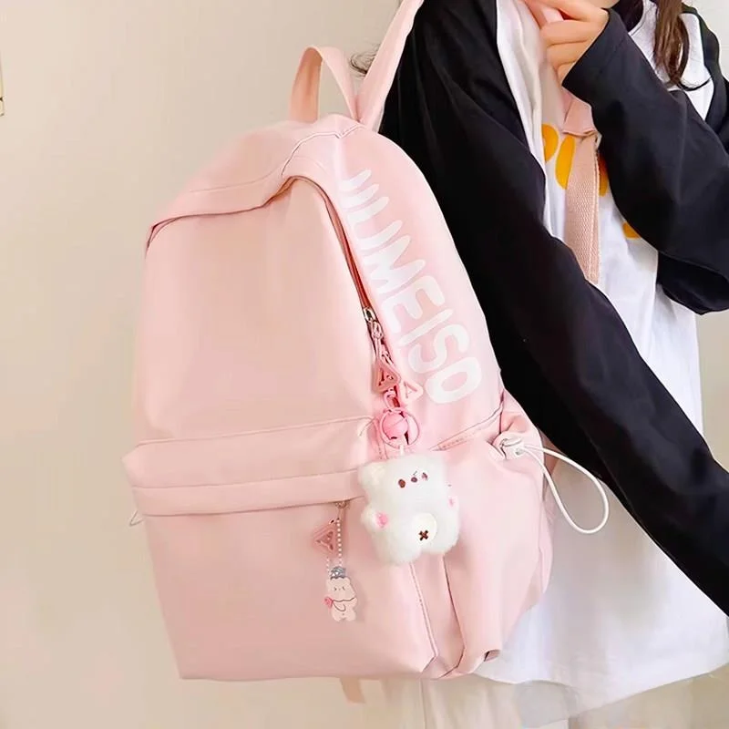 High Capacity Backpack for Girls High School Students Travel Lightweight Pink Double Shoulder Bag Casual Simple Style Medium ...
High Capacity Backpack for Girls High School Students Travel Lightweight Pink Double Shoulder Bag Casual Simple Style Medium ...