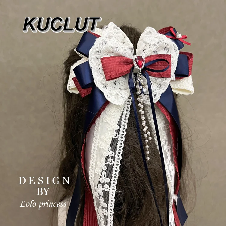 Lolita New Headwear Girl Big Bow Women's Hair Accessories Spring Headgear Streamer Clip Headrope Sweet Hairclips for Girls
Lolita New Headwear Girl Big Bow Women's Hair Accessories Spring Headgear Streamer Clip Headrope Sweet Hairclips for Girls