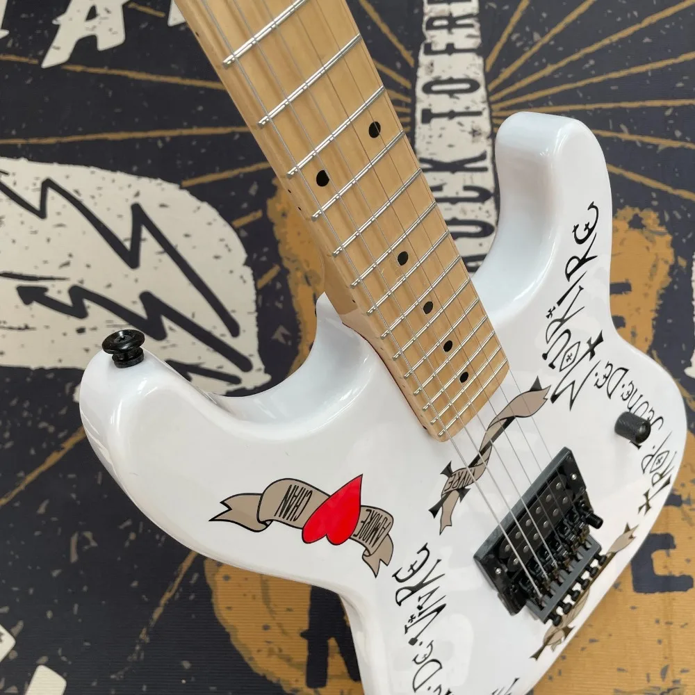 High Quality 6 String White Electric Guitar Charve Style
High Quality 6 String White Electric Guitar Charve Style