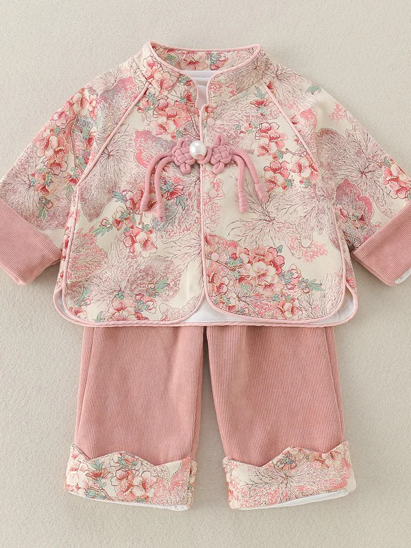 Chinese Sle Birthday Clothes Set for Baby Girls One Year Old Ceremony Traditional Costume Festive Spring Outfit Baby Girl
Chinese Sle Birthday Clothes Set for Baby Girls One Year Old Ceremony Traditional Costume Festive Spring Outfit Baby Girl