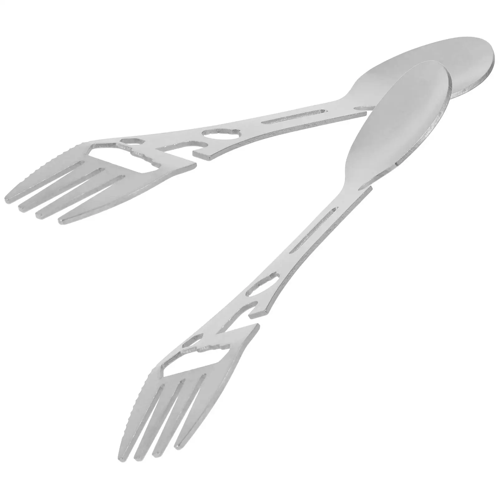 2pcs Camping Tableware Stainless Steel Fork Spoon Multifunctional Bottle Opener Portable Outdoor Utensils Lightweight Durable
2pcs Camping Tableware Stainless Steel Fork Spoon Multifunctional Bottle Opener Portable Outdoor Utensils Lightweight Durable